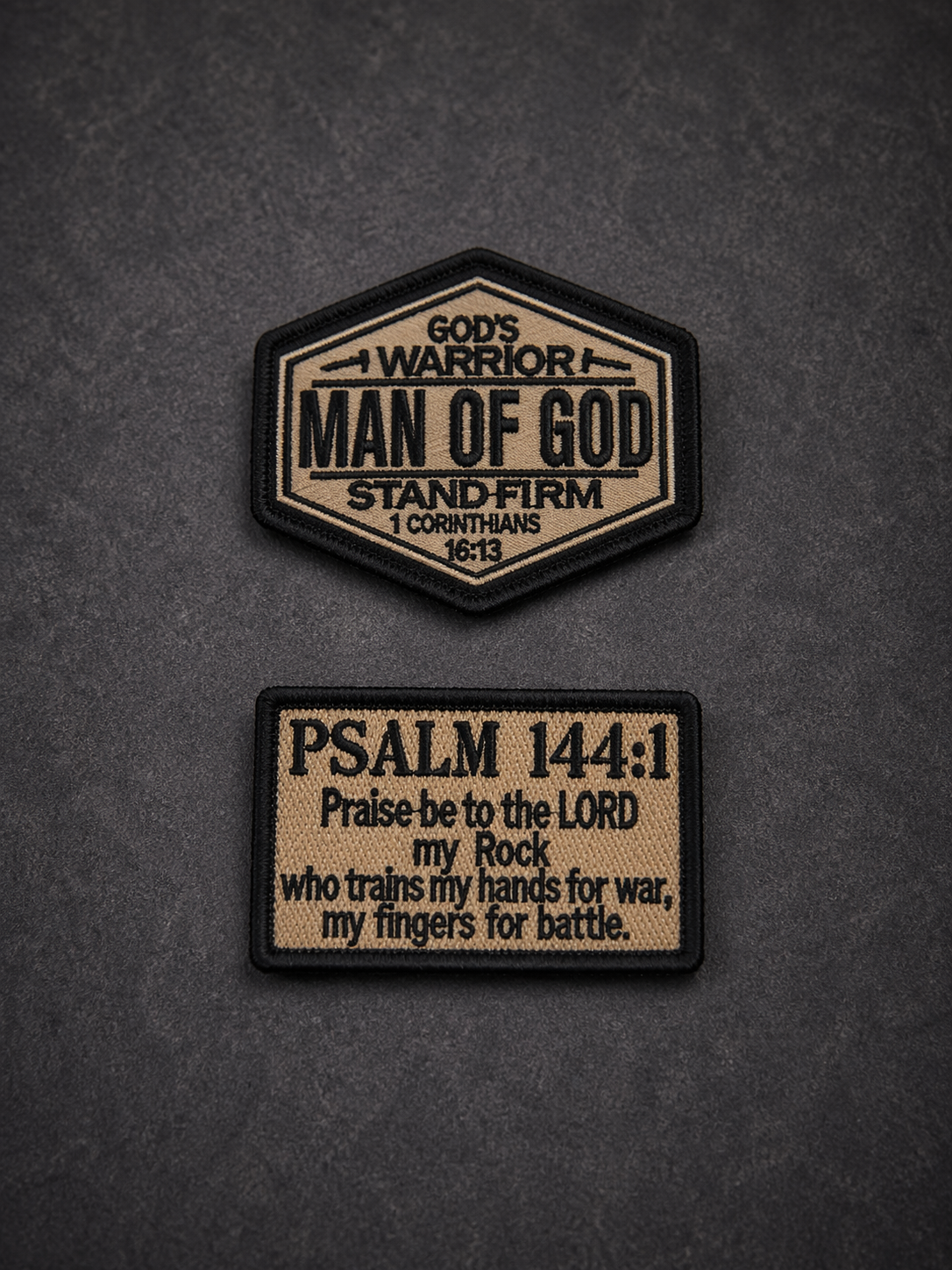 Tactical Embroidered Patch – Khaki