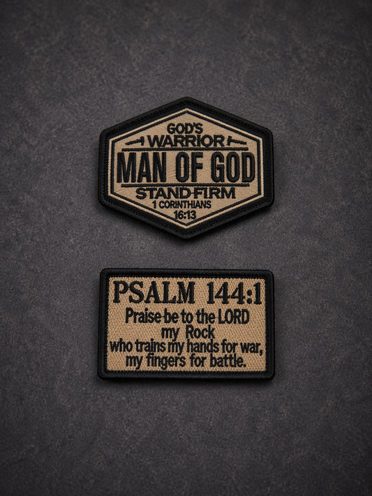 Tactical Embroidered Patch – Khaki