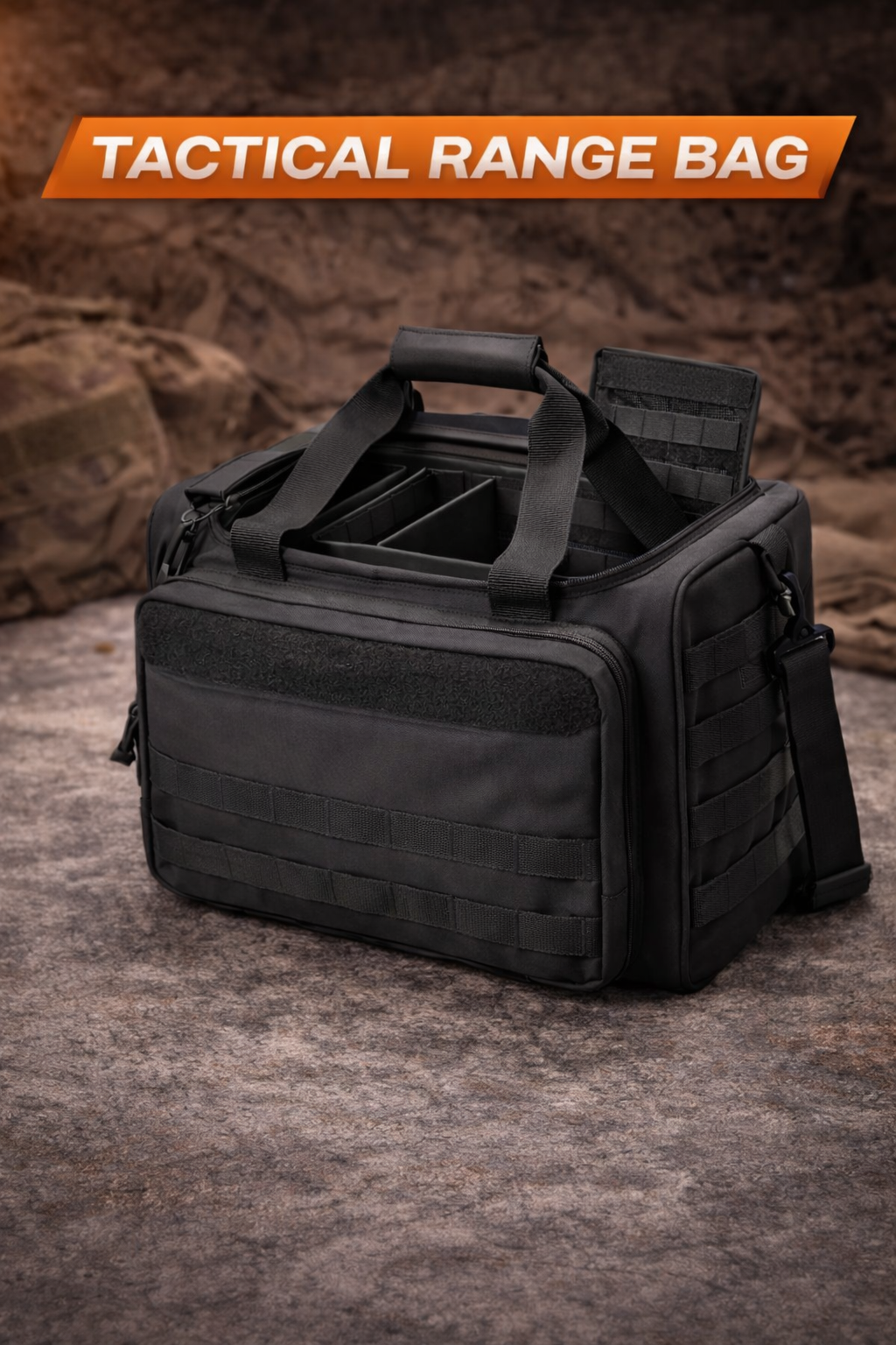 Tactical Range Gear Bag – 30L Multi-Compartment Storage Case
