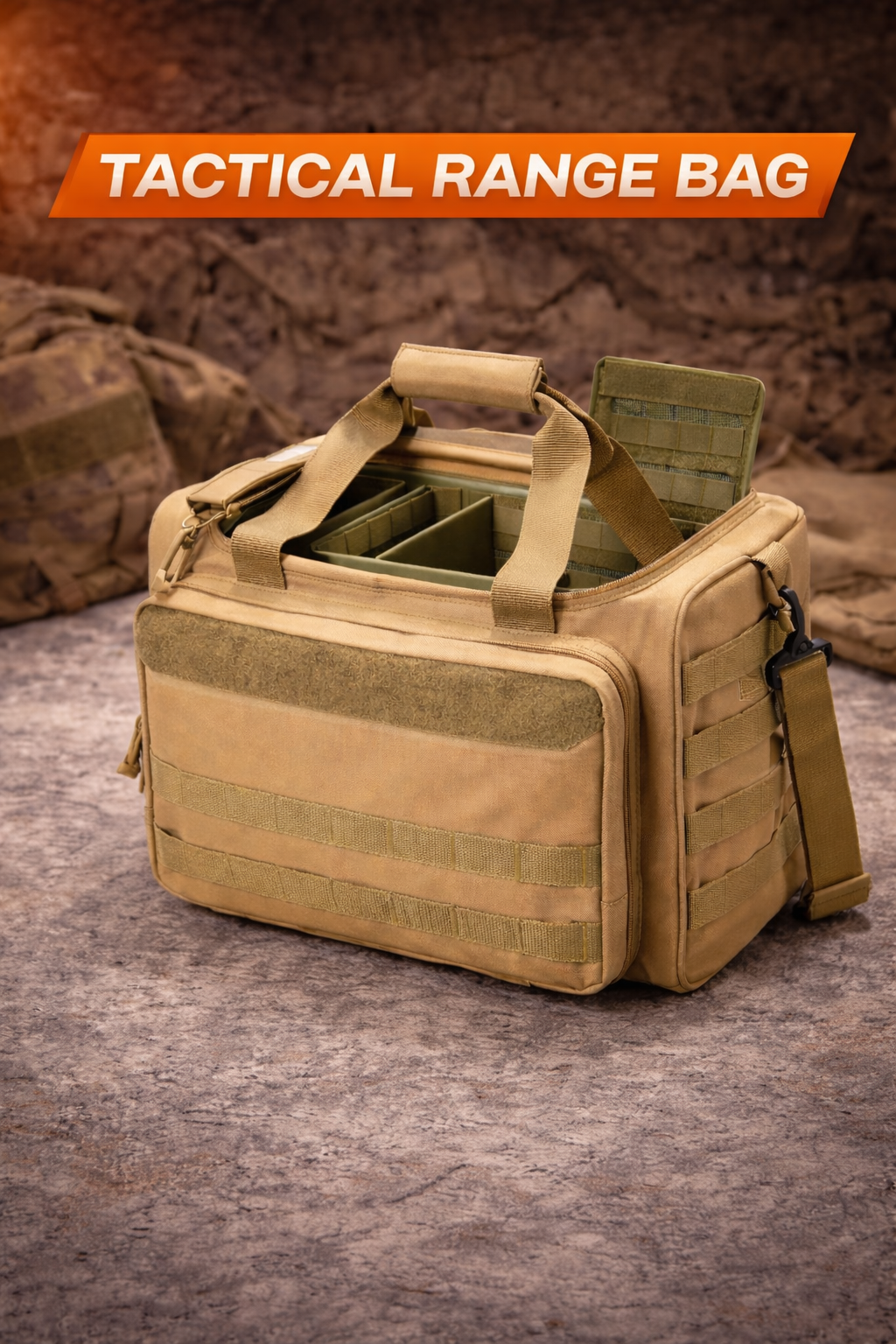 Tactical Range Gear Bag – 30L Multi-Compartment Storage Case